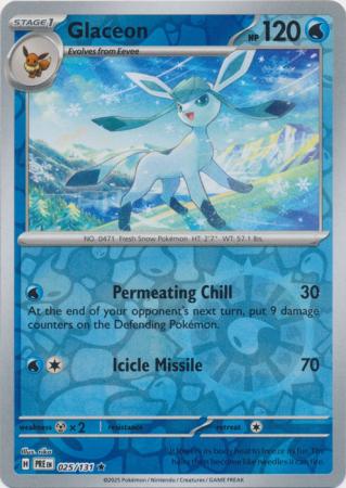 Glaceon 025/131 (SV: Prismatic Evolutions)  - Reverse Holofoil | Good Games Adelaide SA