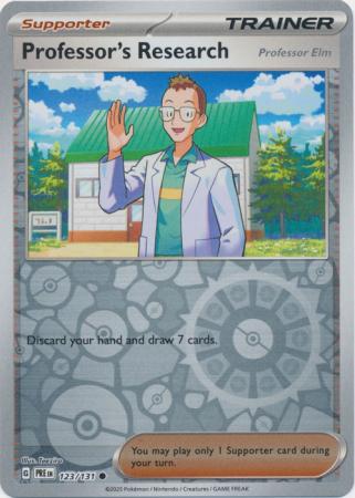 Professors Research Professor Elm 123/131 (SV: Prismatic Evolutions)  - Reverse Holofoil | Good Games Adelaide SA