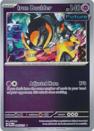 Iron Boulder 046/131 (SV: Prismatic Evolutions)  - Reverse Holofoil | Good Games Adelaide SA