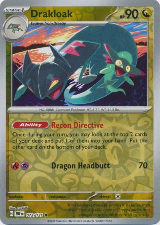 Drakloak 072/131 (SV: Prismatic Evolutions)  - Reverse Holofoil | Good Games Adelaide SA