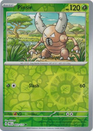 Pinsir 003/131 (SV: Prismatic Evolutions)  - Reverse Holofoil | Good Games Adelaide SA