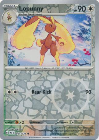 Lopunny 084/131 (SV: Prismatic Evolutions)  - Reverse Holofoil | Good Games Adelaide SA