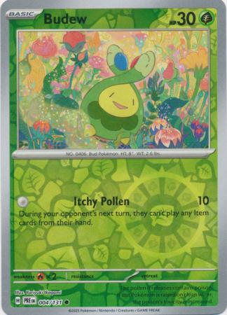 Budew 004/131 (SV: Prismatic Evolutions)  - Reverse Holofoil | Good Games Adelaide SA