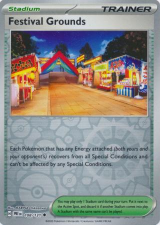 Festival Grounds 108/131 (SV: Prismatic Evolutions)  - Reverse Holofoil | Good Games Adelaide SA