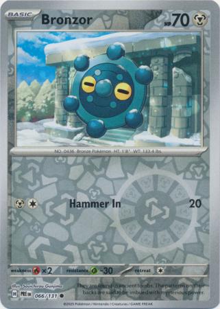 Bronzor 066/131 (SV: Prismatic Evolutions)  - Reverse Holofoil | Good Games Adelaide SA