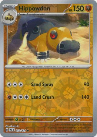 Hippowdon 053/131 (SV: Prismatic Evolutions)  - Reverse Holofoil | Good Games Adelaide SA