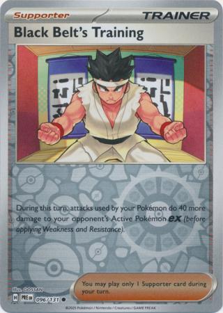 Black Belt's Training 096/131 (SV: Prismatic Evolutions)  - Reverse Holofoil | Good Games Adelaide SA