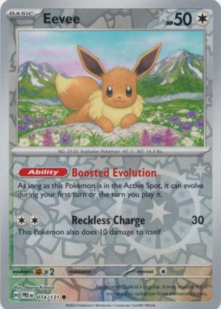 Eevee 074/131 (SV: Prismatic Evolutions)  - Reverse Holofoil | Good Games Adelaide SA