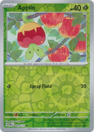 Applin 009/131 (SV: Prismatic Evolutions)  - Reverse Holofoil | Good Games Adelaide SA