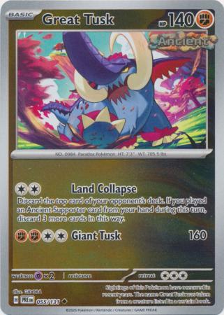 Great Tusk 055/131 (SV: Prismatic Evolutions)  - Reverse Holofoil | Good Games Adelaide SA
