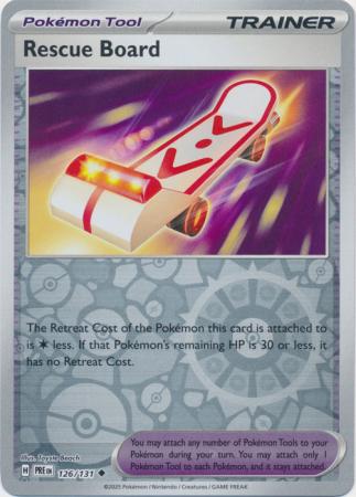 Rescue Board 126/131 (SV: Prismatic Evolutions)  - Reverse Holofoil | Good Games Adelaide SA