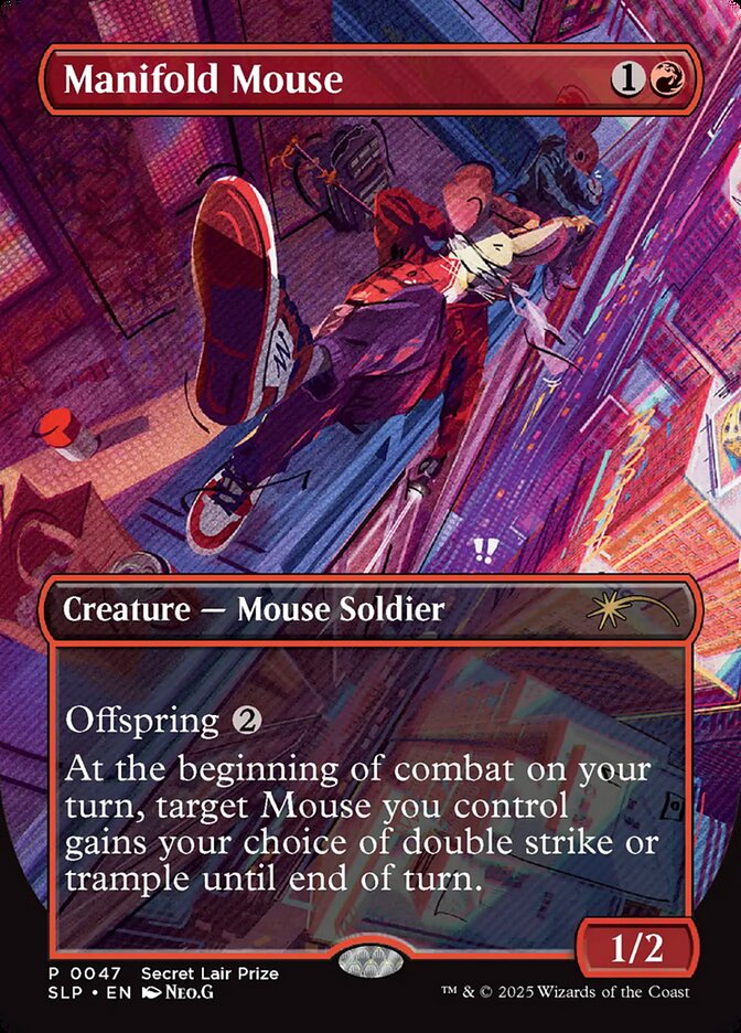 Manifold Mouse 47/50 (Secret Lair Showdown)  - Borderless Foil | Good Games Adelaide SA