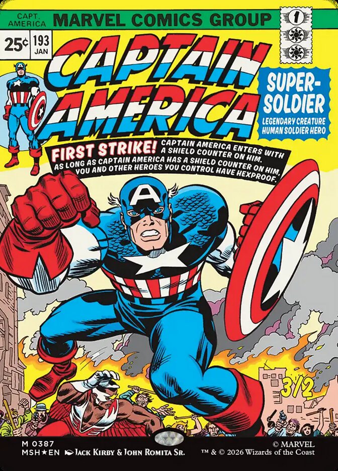Captain America, Super-Soldier 387/303 (Marvel Super Heroes)  - Foil | Good Games Adelaide SA