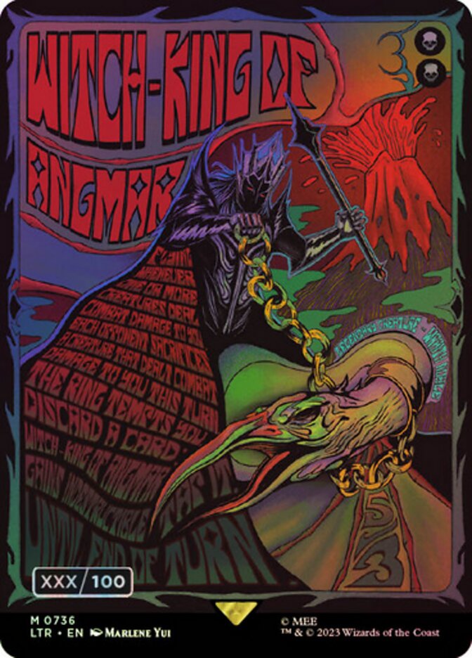 Witch-king of Angmar Seralized 736z/281 (Universes Beyond: The Lord of the Rings: Tales of Middle-earth)  - Double Rainbow Foil | Good Games Adelaide SA