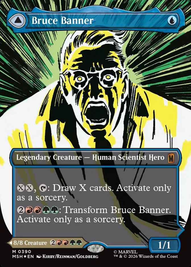 Bruce Banner // The Incredible Hulk 390 (Marvel Super Heroes)  - Borderless Foil | Good Games Adelaide SA