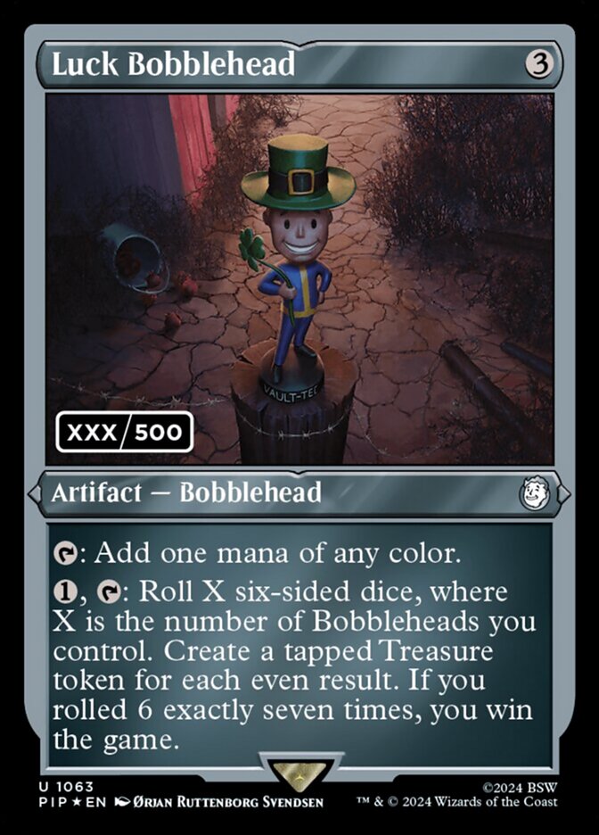 Luck Bobblehead Seralized 1063/1076 (Universes Beyond: Fallout)  - Foil | Good Games Adelaide SA