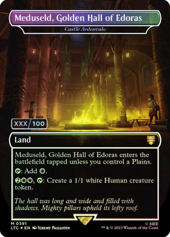Castle Ardenvale Seralized 391z/84 (Commander: The Lord of the Rings: Tales of Middle-earth)  - Double Rainbow Foil | Good Games Adelaide SA