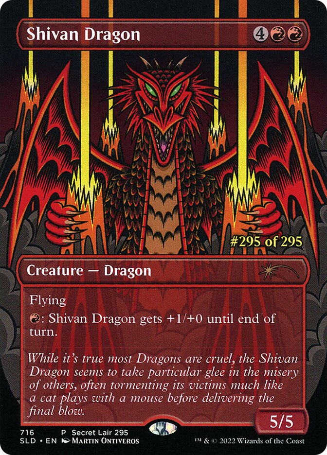 Shivan Dragon 716/1 (Secret Lair Drop Series)  | Good Games Adelaide SA