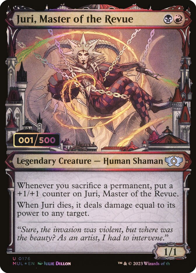 Juri, Master of the Revue Seralized 176z/261 (March of the Machine: Multiverse Legends)  - Double Rainbow Foil | Good Games Adelaide SA