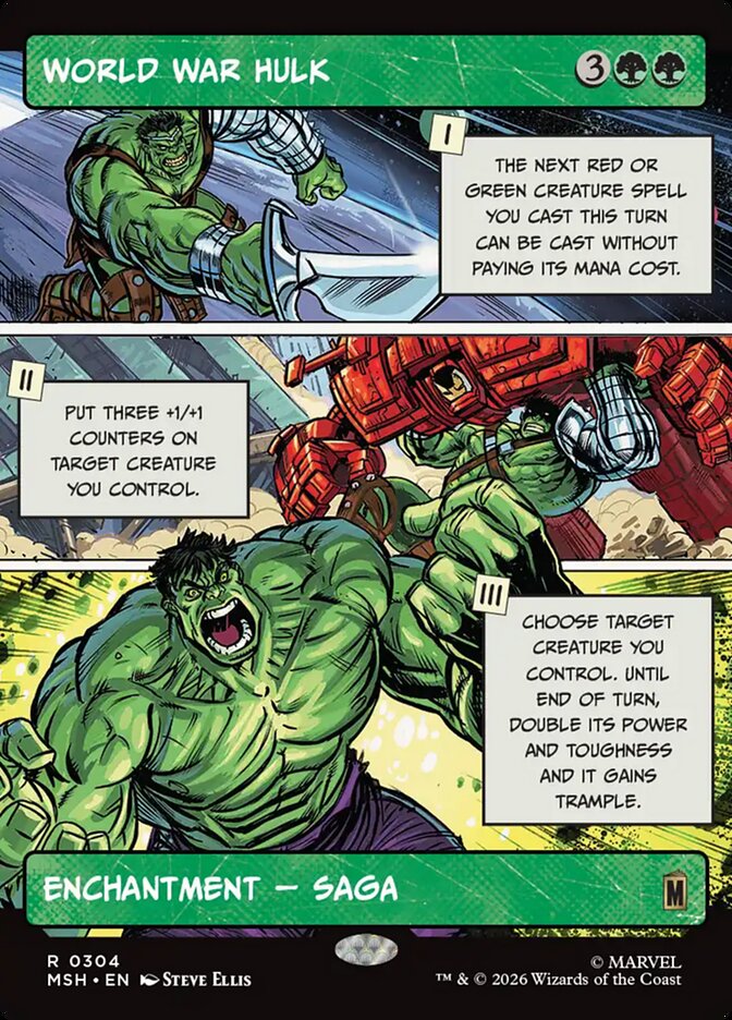 World War Hulk 304 (Marvel Super Heroes)  - Showcase Foil | Good Games Adelaide SA