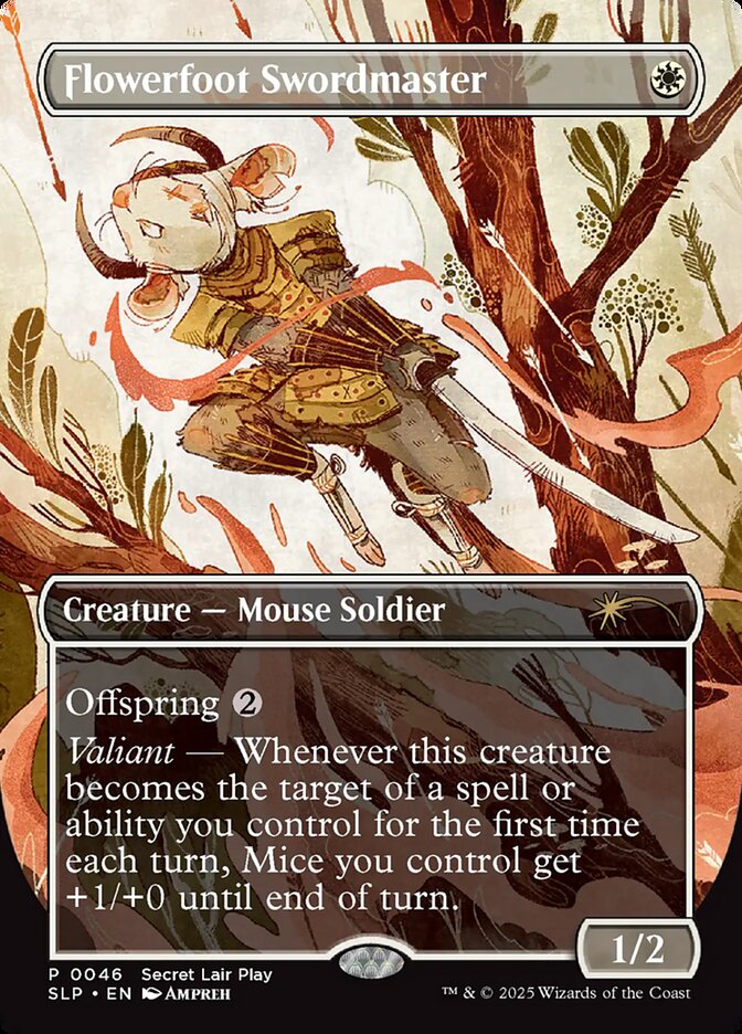 Flowerfoot Swordmaster 46/50 (Secret Lair Showdown)  - Borderless | Good Games Adelaide SA