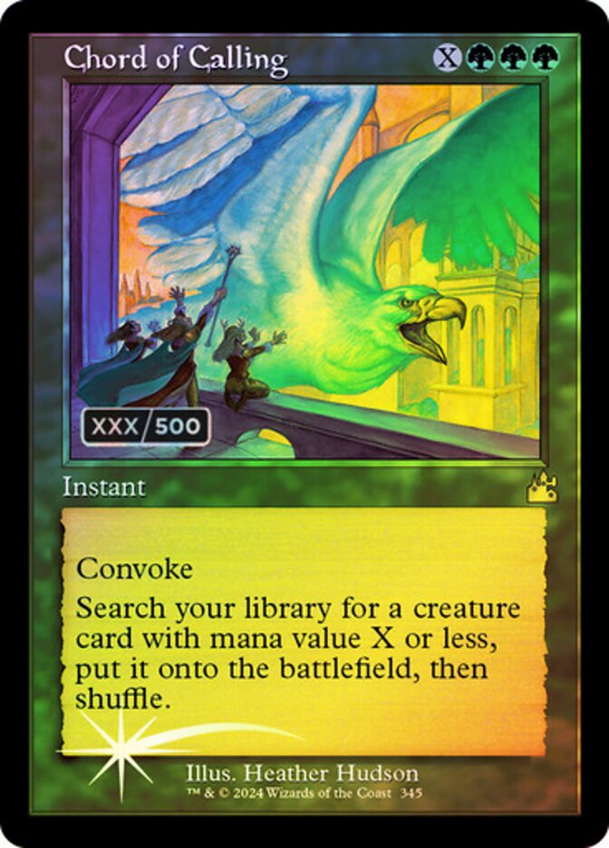 Chord of Calling Seralized 345z/291 (Ravnica Remastered)  - Foil | Good Games Adelaide SA