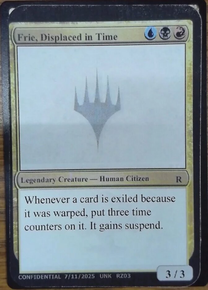 Frie, Displaced in Time RZ03m/477 (Un-Known Event Playtest Cards)  | Good Games Adelaide SA