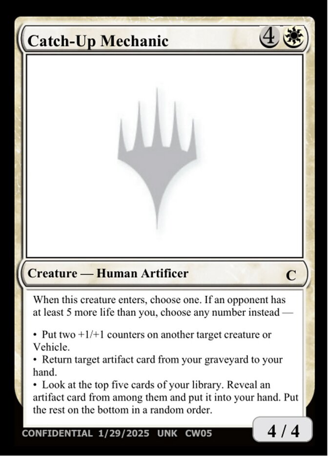 Catch-Up Mechanic CW05/477 (Un-Known Event Playtest Cards)  | Good Games Adelaide SA