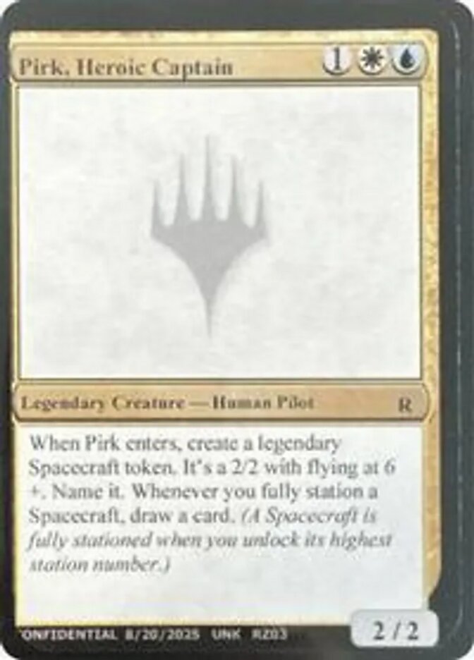 Pirk, Heroic Captain RZ03n/477 (Un-Known Event Playtest Cards)  | Good Games Adelaide SA
