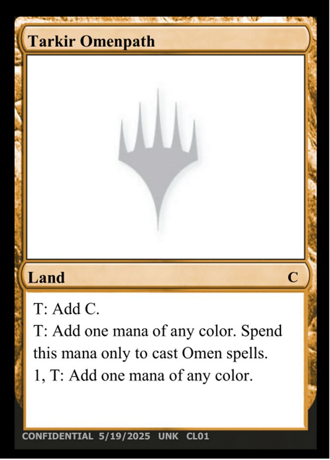 Tarkir Omenpath CL01/477 (Un-Known Event Playtest Cards)  | Good Games Adelaide SA
