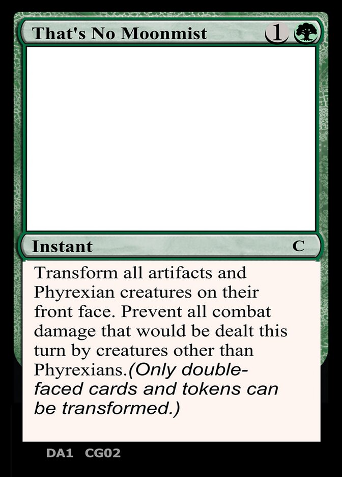 That's No Moonmist CG02b/477 (Un-Known Event Playtest Cards)  | Good Games Adelaide SA