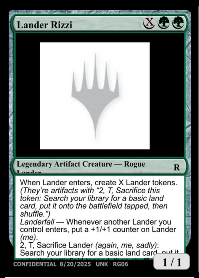Lander Rizzi RG06c/477 (Un-Known Event Playtest Cards)  | Good Games Adelaide SA