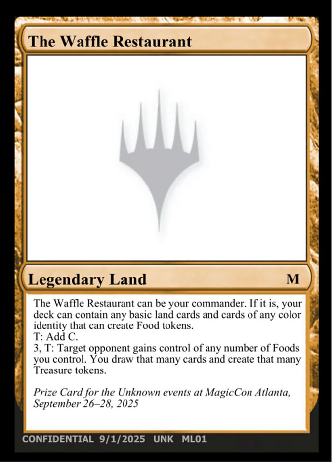 The Waffle Restaurant ML01/477 (Un-Known Event Playtest Cards)  | Good Games Adelaide SA