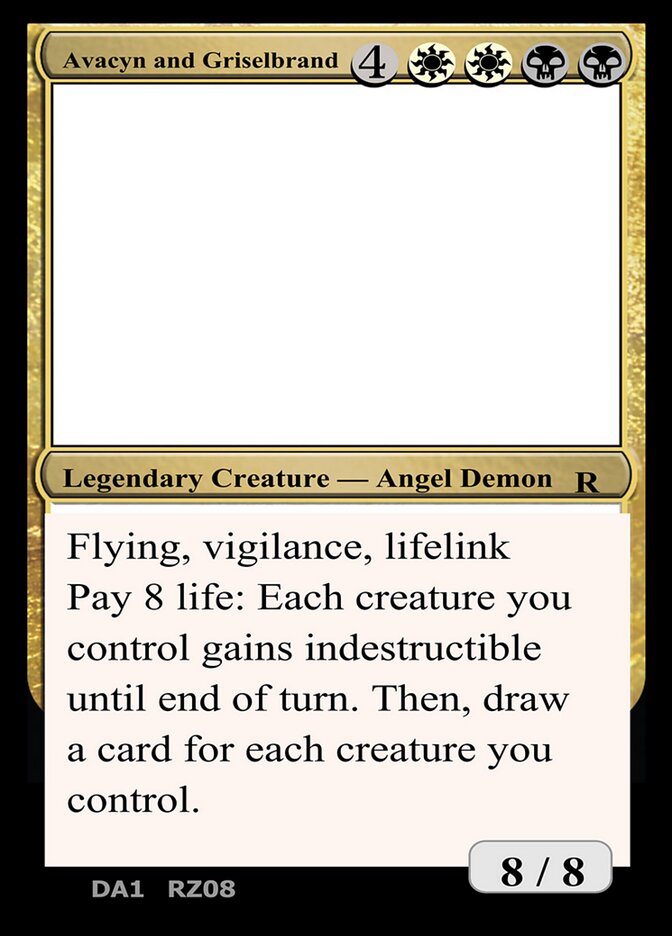 Avacyn and Griselbrand RZ08a/477 (Un-Known Event Playtest Cards)  | Good Games Adelaide SA