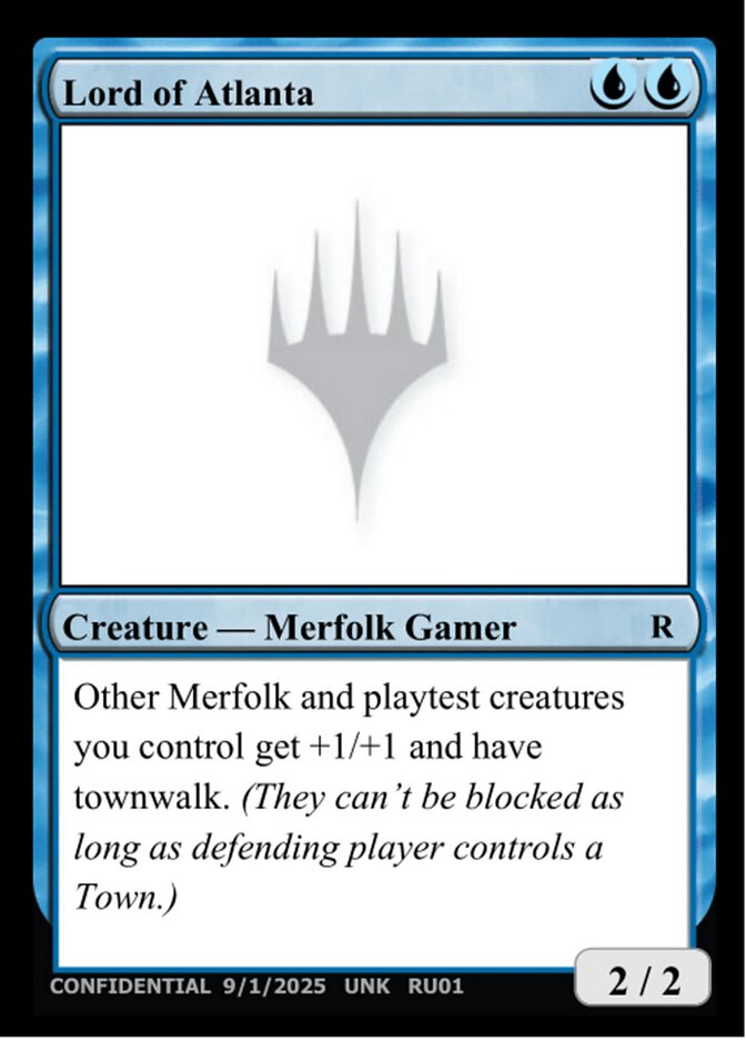 Lord of Atlanta RU01/477 (Un-Known Event Playtest Cards)  | Good Games Adelaide SA