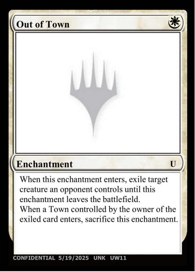 Out of Town UW11a/477 (Un-Known Event Playtest Cards)  | Good Games Adelaide SA