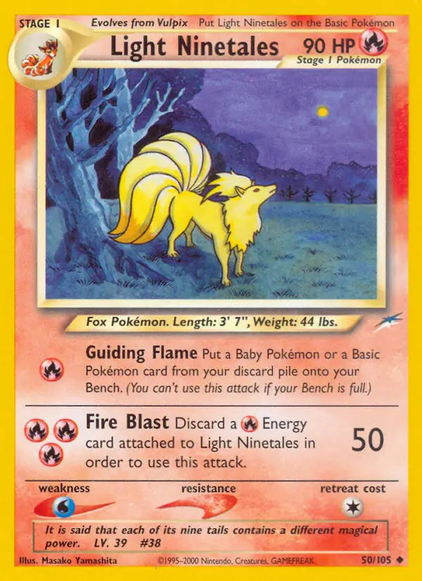 Light Ninetales 050/105 (Neo Destiny)  - Unlimited | Good Games Adelaide SA