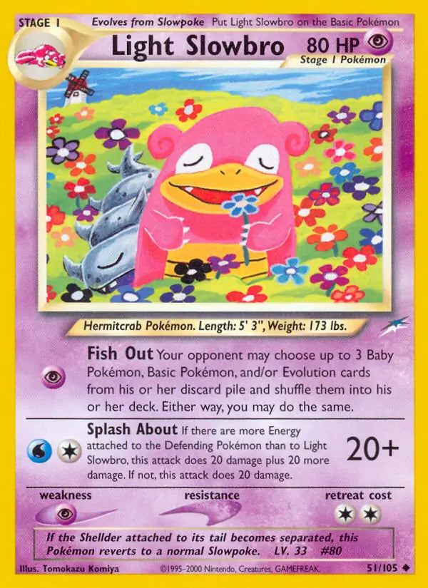 Light Slowbro 051/105 (Neo Destiny)  - Unlimited | Good Games Adelaide SA