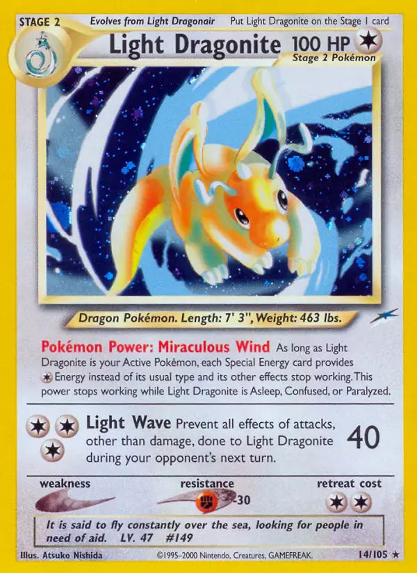 Light Dragonite 014/105 (Neo Destiny)  - Unlimited Holofoil | Good Games Adelaide SA