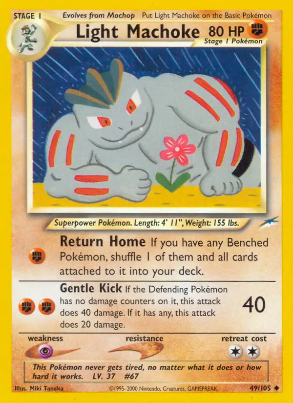 Light Machoke 049/105 (Neo Destiny)  - Unlimited | Good Games Adelaide SA