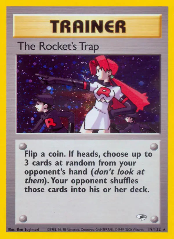 The Rocket's Trap 019/132 (Gym Heroes)  - Unlimited Holofoil | Good Games Adelaide SA