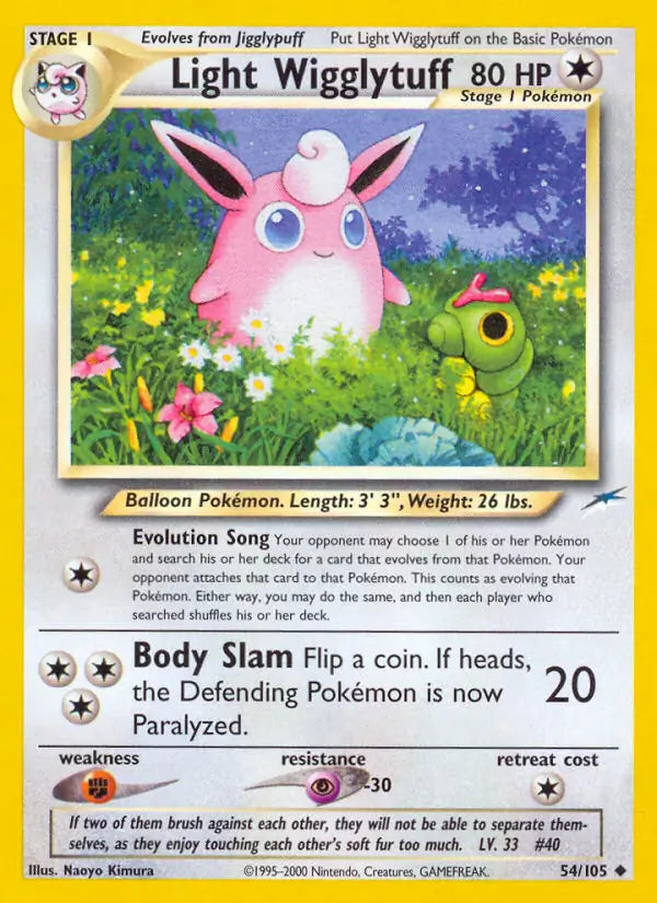Light Wigglytuff 054/105 (Neo Destiny)  - Unlimited | Good Games Adelaide SA