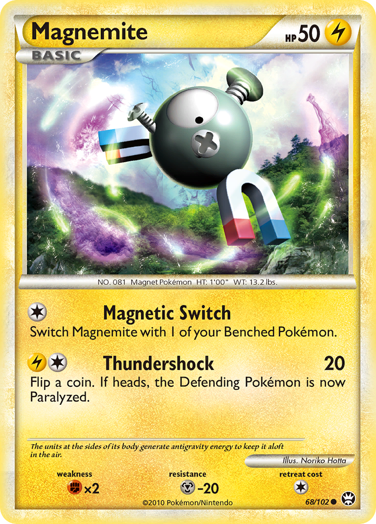 Magnemite (68/102) [HeartGold & SoulSilver: Triumphant] | Good Games Adelaide SA
