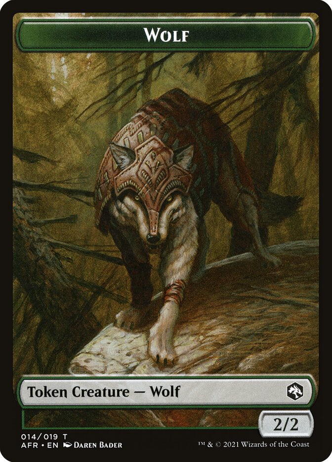 Germ // Wolf Double-sided Token [Double Masters Tokens] | Good Games Adelaide SA