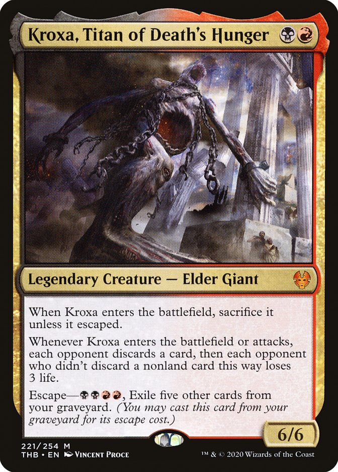 Kroxa, Titan of Death's Hunger 221 (Theros Beyond Death)  - Foil | Good Games Adelaide SA