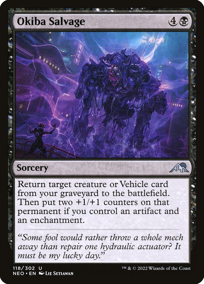 Okiba Salvage 118 (Kamigawa: Neon Dynasty)  - Foil | Good Games Adelaide SA
