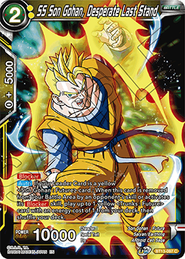 SS Son Gohan, Desperate Last Stand (Common) [BT13-097] | Good Games Adelaide SA