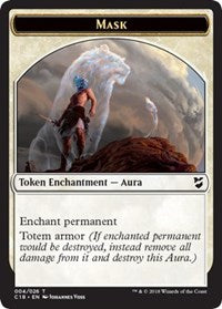 Mask // Soldier Double-sided Token [Commander 2018 Tokens] | Good Games Adelaide SA