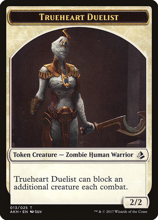 Trueheart Duelist Token [Amonkhet Tokens] | Good Games Adelaide SA