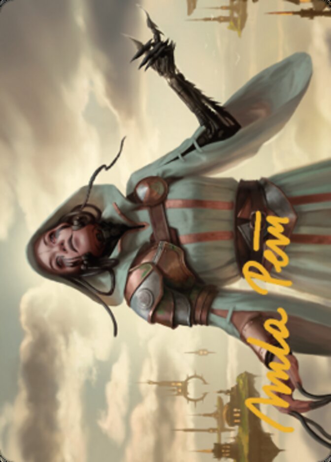 Phyrexian Missionary Art Card (Gold-Stamped Signature) [Dominaria United Art Series] | Good Games Adelaide SA